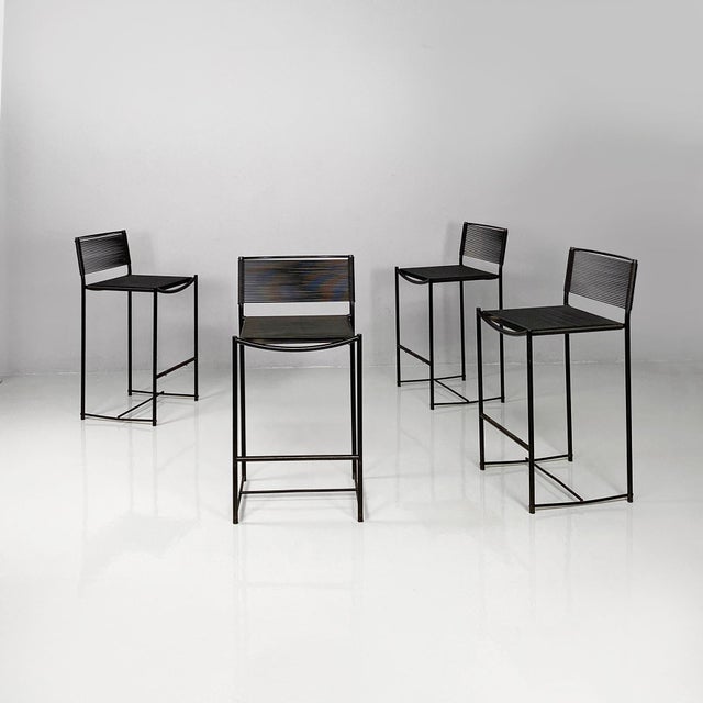 Italian Modern Spaghetti Stool in Metal and Plastic by Giandomenico Belotti for Alias, ​​1979, Set of 4 For Sale - Image 18 of 18