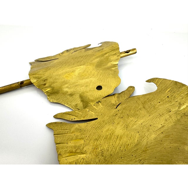 Brass Vintage Brass Fish Wall Hooks – A Pair For Sale - Image 8 of 9