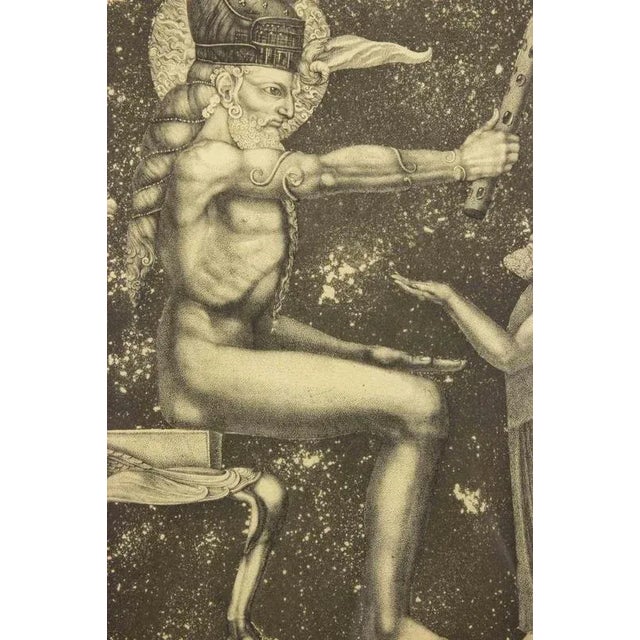 Etching realized by Fuchs in 1967. Hand signed lower right in pencil. Framed. Edition of 66/90. This piece is attributed...