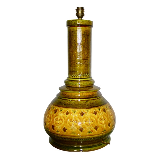 Large Ceramic Lamp by Aldo Londi for Bitossi, 1960 For Sale