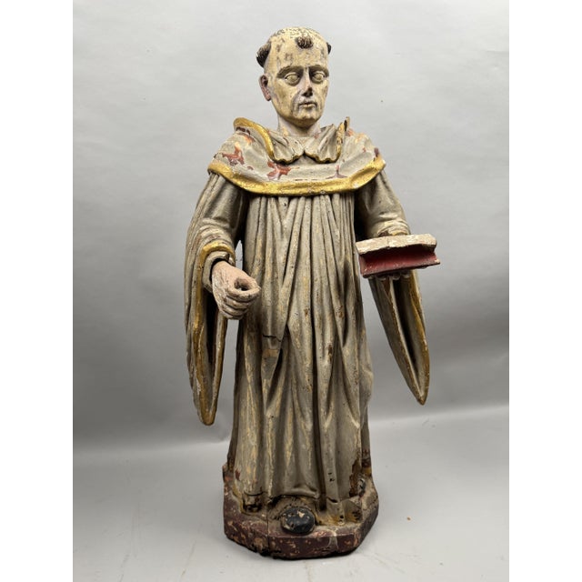 Saint Dominic, 18th Century, Oak For Sale - Image 4 of 12