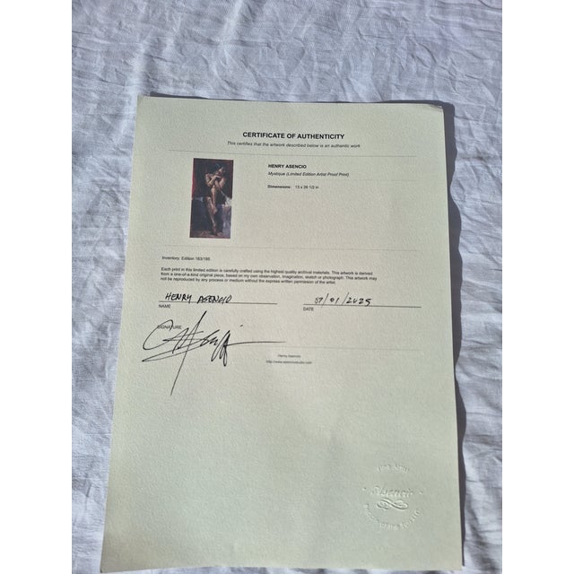 Beauty Unfolding-Mystique 2008 by Henry Ascencio #163/195 Limited Edition Giclee on Canvas This piece was first printed...