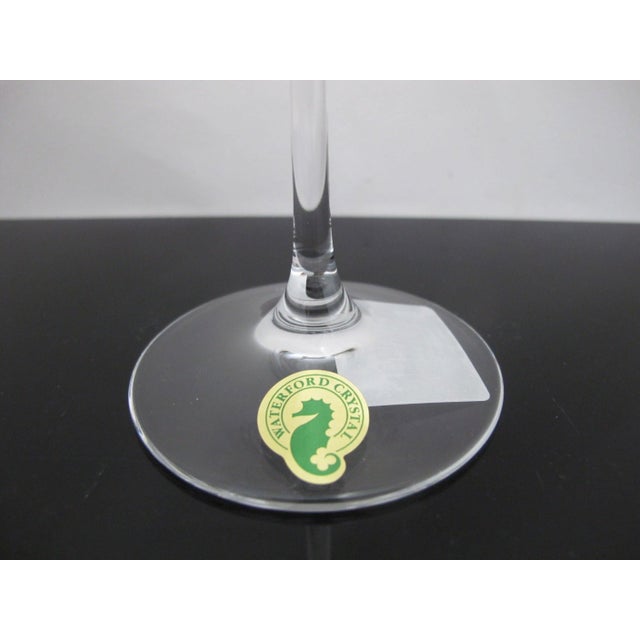 Hollywood Regency Waterford Crystal Crossroads Impression Champagne Flute Glass Original Box For Sale - Image 3 of 7