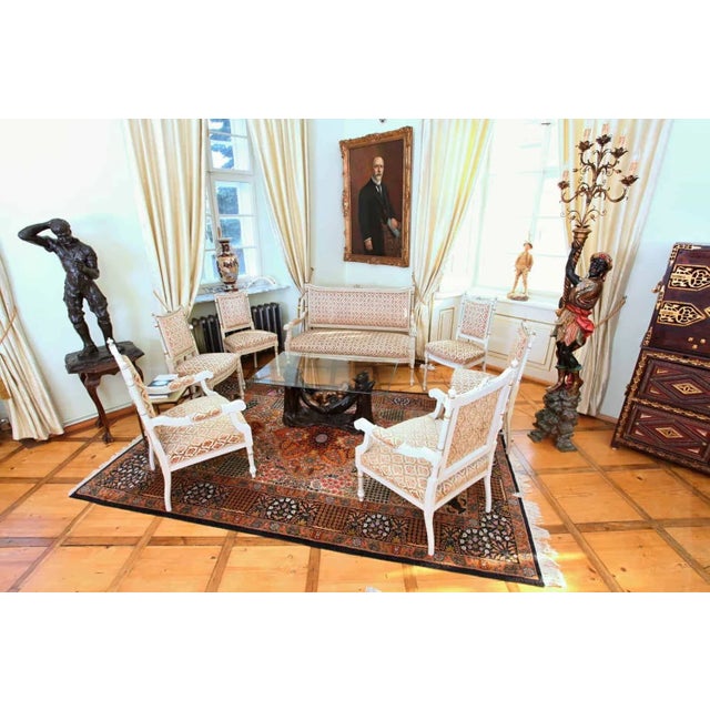 Louis XVI Living Room Set, Set of 8 For Sale - Image 6 of 7