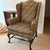 Vintage Hancock & Moore Animal Print Wingback For Sale - Image 11 of 11