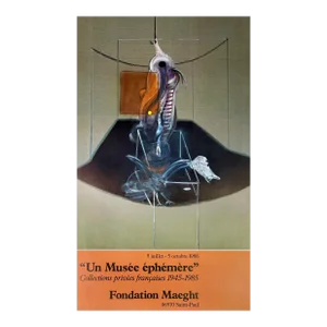 1986 Original Francis Bacon “Un Musée Éphémère” Fondation Maeght Print