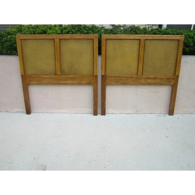 1970s Twin Headboards Faux Bamboo Hollywood Regency Vintage - a Pair For Sale - Image 13 of 13