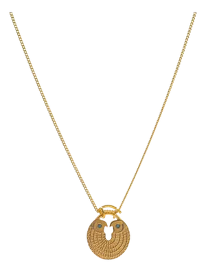 Guardian Eagle Medallion Gold Necklace