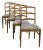 Mid-Century Swedish Modern Dining Chairs With Zebra Fabric For Sale