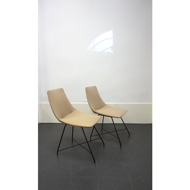 Metal Aster Chairs by Augusto Bozzi for Saporiti Italia, 1950s, Set of 2 For Sale - Image 7 of 10