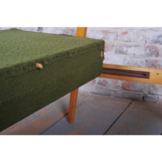 Mid-Century Czech Living Room Set in Beech, 1960s, Set of 3 For Sale - Image 6 of 18