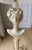 Sirmos Mid 20th Century Rare Sirmos “Tête De Femme” Figural Table Lamp in the Style of Diego Giacometti With Original Silk String Shade For Sale - Image 4 of 12