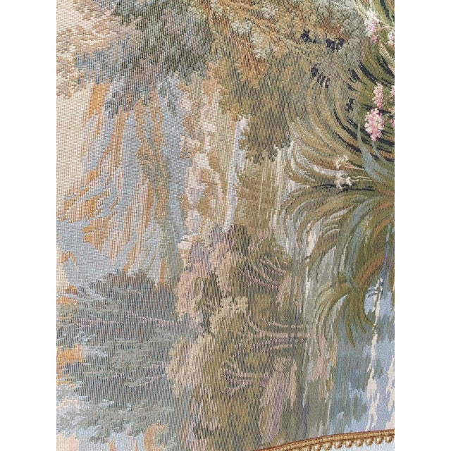 Vintage French Jaquar Aubusson Tapestry, 1980s For Sale - Image 11 of 14