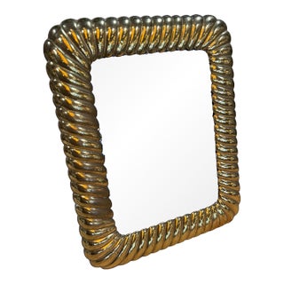 Vintage Gold-Tone Rope Picture Frame For Sale