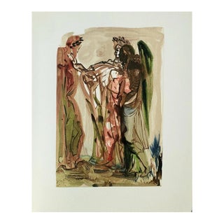 1960s Salvador Dali Woodcut Purgatory 11 the Proud Ones For Sale