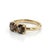 Contemporary Smoky Topaz Toi Et Moi Ring, Brown Gemstone Stacking Ring Us 7 For Sale - Image 3 of 4