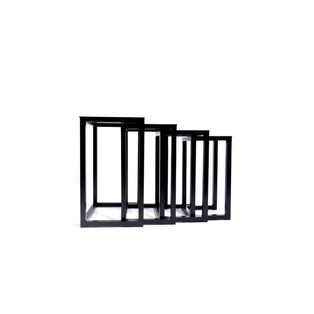 Vintage Nesting Table Set by Josef Hoffmann from Wittmann, 1970s, Set of 4 For Sale - Image 16 of 18