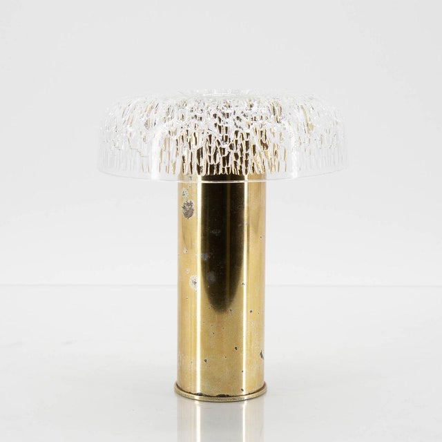 Crystal and Brass Vase by Kristall Krisla, 1970s For Sale - Image 4 of 7