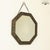 1920s Hall Mirror with Brass Frame, 1920s For Sale - Image 5 of 5