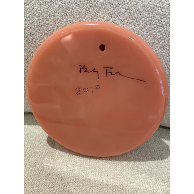 Plastic Exhibited Beverly Bev Fishman Smiley Face Resin Wall Sculpture With Phosphorescent Pigment, Signed, 2010, David Richard Gallery For Sale - Image 7 of 13