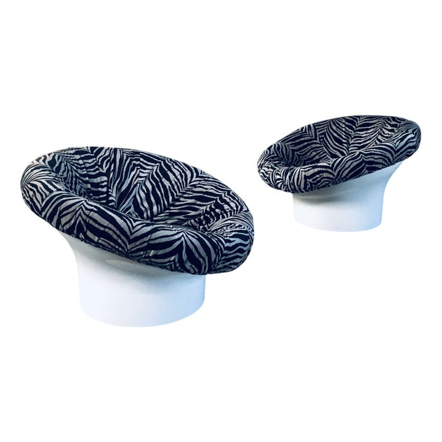 Space Age Krokus Pod Lounge Chairs by Lennart Bender for Dux, Sweden, 1968, Set of 2 For Sale