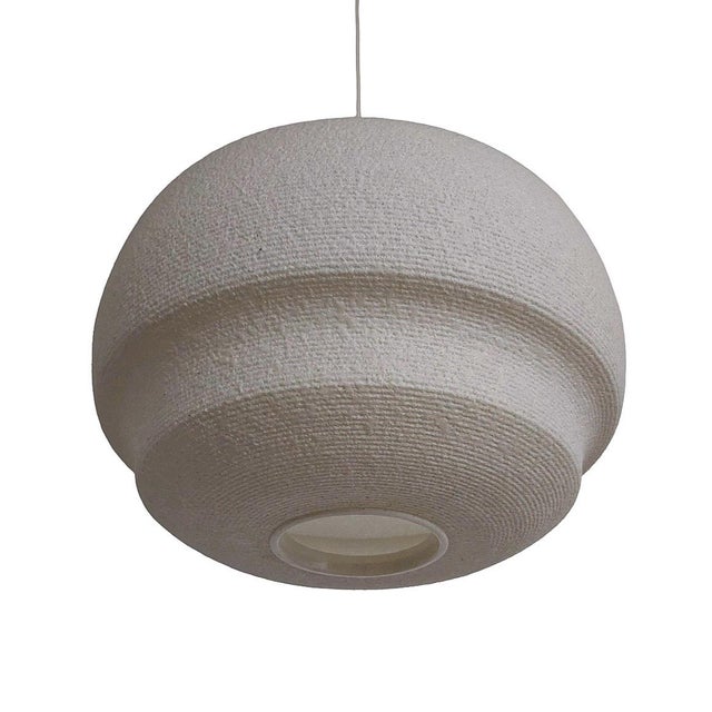 Mid-Century Modern Mid-Century Modern Space Age Fiberglass Pendant Lamp, 1970s For Sale - Image 3 of 8