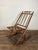 Campaign Antique Tapestry Campaign Folding Rocking Chair For Sale - Image 3 of 6