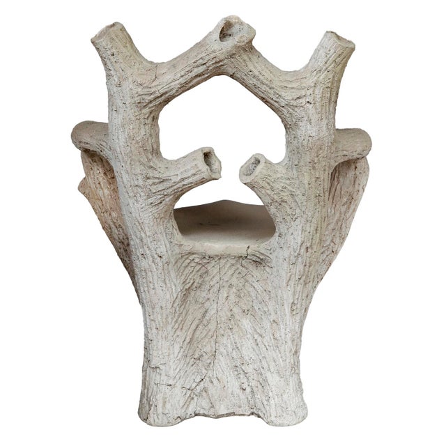 Mid 20th Century Vintage Faux Bois Fiberglass Tree Chair For Sale - Image 5 of 10