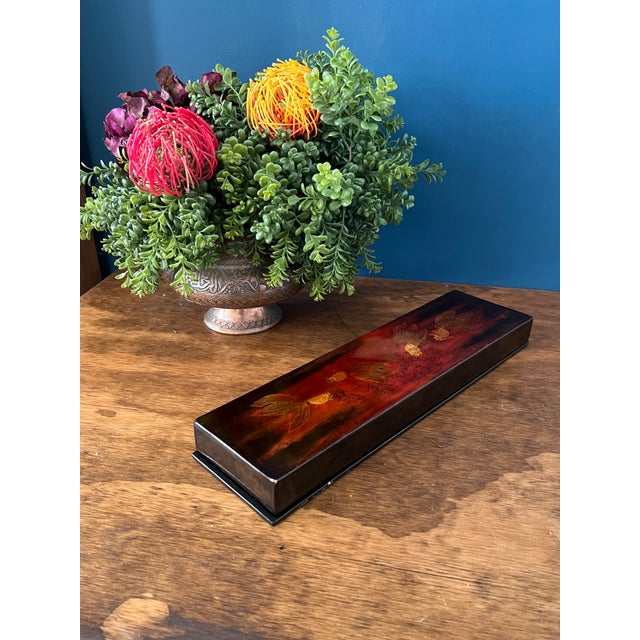 Vintage Japanese Lacquer Desk Organizer For Sale - Image 4 of 18