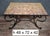 Coffee Table with Wrought Iron Base For Sale - Image 5 of 7