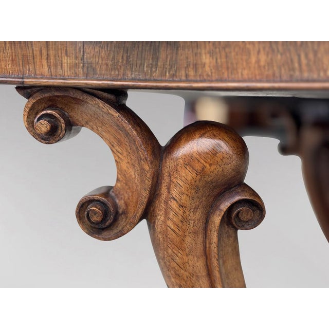 Wood 19th Century Victorian Burr Walnut Centre Table, 1850s For Sale - Image 7 of 14