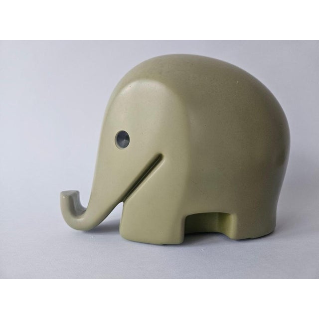 Beige Mid-Century Money Box Elephant attributed to Luigi Colani for Drumbo, 1970s For Sale - Image 8 of 14