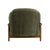 2020s Piedmont Upcycled Chenille Olive Green Accent Chair For Sale - Image 5 of 8