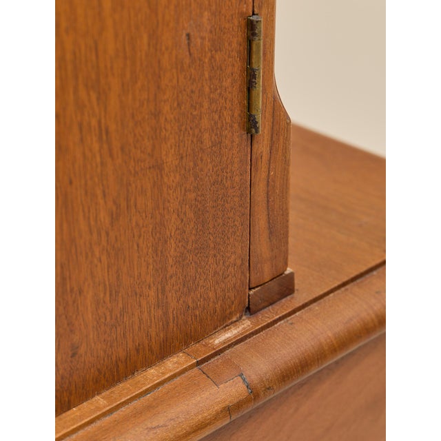The Vintage 1880s Walnut Renaissance Revival Bookcase Cabinet For Sale - Image 15 of 17