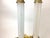 Metal Pair of 1930s Opaline Glass & Brass Neoclassical Column Table Lamps For Sale - Image 7 of 8
