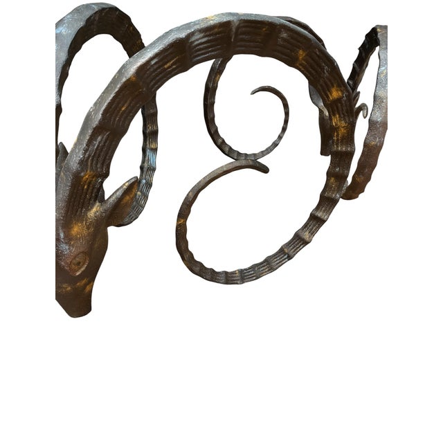 1970s Index/ Rams Head Dining Table For Sale - Image 6 of 9