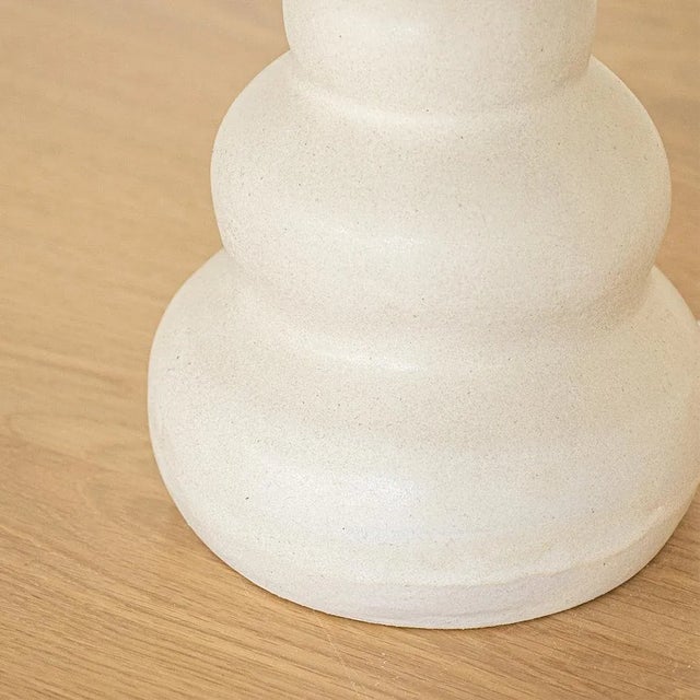 Ceramic Wave Lamp, Small For Sale In Los Angeles - Image 6 of 8