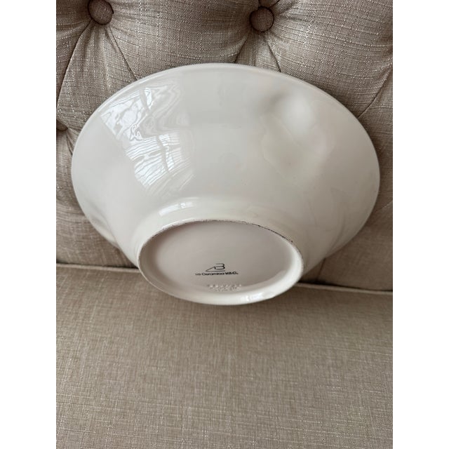 Late 20th Century White Large Italy Bowl For Sale - Image 10 of 11