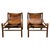 Safari chairs from the 1970s. The soul of the chairs lies in the beautiful patina of the thick leather, which has been...
