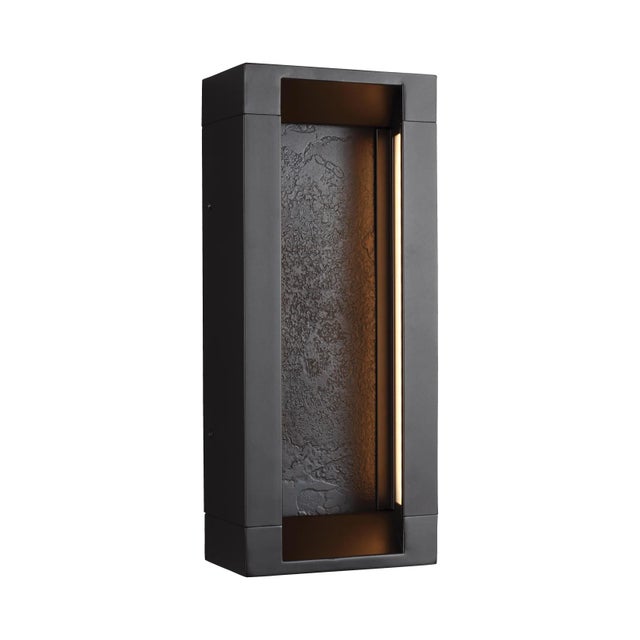 Metal Sean Lavin by Visual Comfort Studio Mattix Small LED Sconce, Oil Rubbed Bronze For Sale - Image 7 of 7