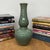Green Glazed Ceramic Vase with Bold Long-Necked Silhouette For Sale - Image 4 of 9