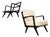 Brazilian Modern Armchair in Hardwood and Bouclé, Unknown, Brazil, 1960s For Sale