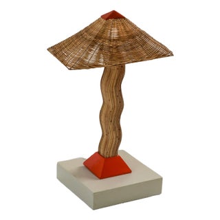 Modernist Table Lamp 'Palette' Red For Sale