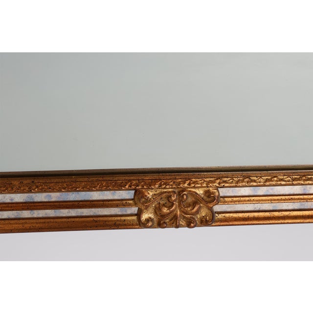 Large 20th Century Baroque Rectangle Gilded Mirror from Deknudt, Belgium, 1980s For Sale - Image 4 of 14