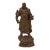 Carved Wood General Guan Yu Warrior Dragon Armor Figurine Sculpture For Sale