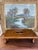 Mid-20th century handcrafted likely oak footstool showcases classic American craftsmanship with rustic charm and...