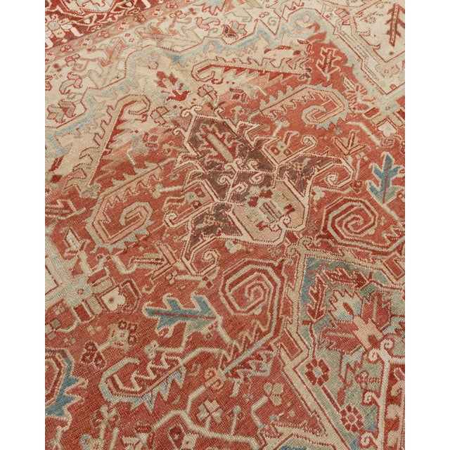 Vintage Circa 1940 Heriz Rug 9ft 1in X 12ft 6in For Sale - Image 15 of 17