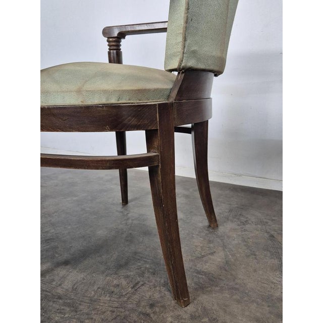 Vintage Armchairs in the style of Pascaud, 1940s, Set of 2 For Sale - Image 7 of 9