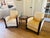 1930s 1930s French Art Deco Bentwood Arm Club Chairs in Cream Leather - A Pair For Sale - Image 5 of 18