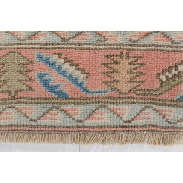 Turkish Mid 20th Century Geometric Turkish Wool Rug For Sale - Image 3 of 10